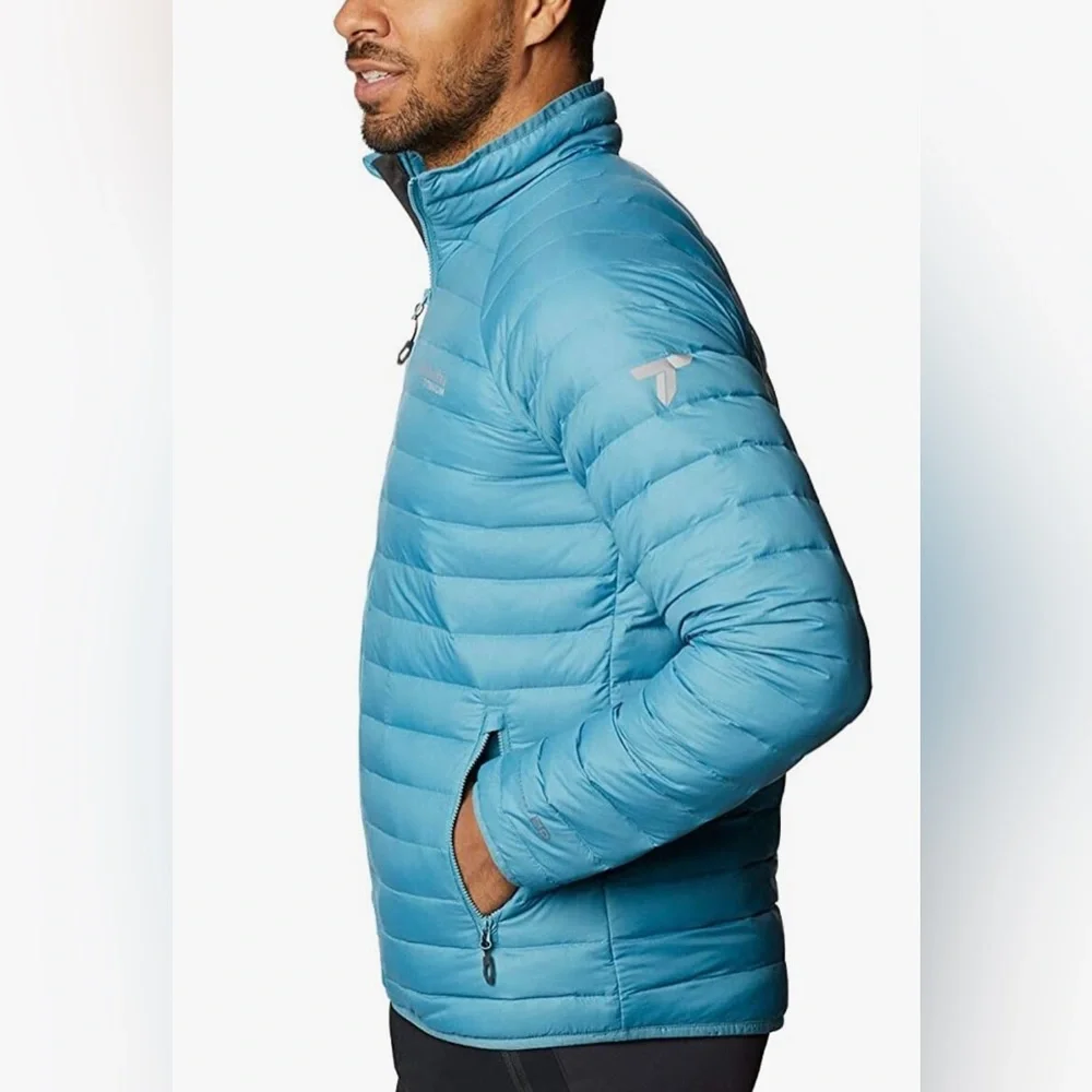 Columbia Titanium Alpha Trail Down Jacket - Men's Canyon Blue